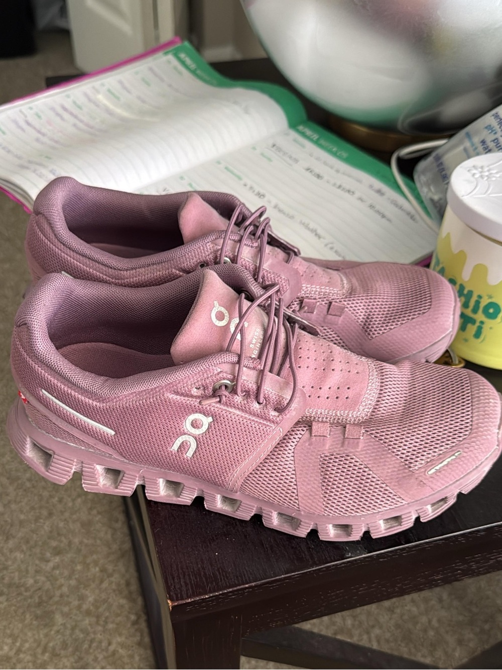 On Running  Pink Mesh Cloud Shoes